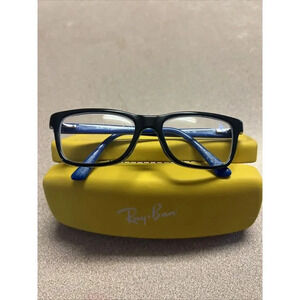Ray‎ Ban RB 1536 Kid's Eyeglass Frames - Black Blue Green - 3600 48-16-130 Youth